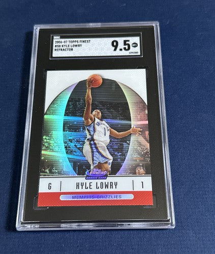 2006 Topps Finest #58 Kyle Lowry RC Refractor Sgc 9.5 GEM MINT Rookie