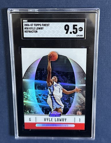 2006 Topps Finest #58 Kyle Lowry RC Refractor Sgc 9.5 GEM MINT Rookie