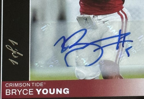 2023 Panini Chronicles Draft Picks Bryce Young Pinnacle Rookie 1/1 Auto SGC 7 Rc