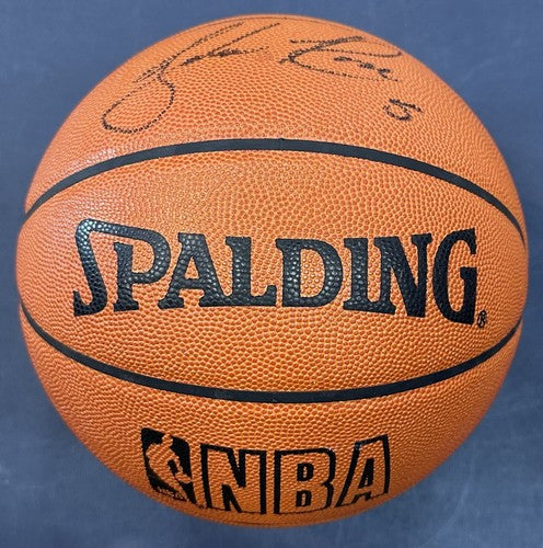 Jalen Rose Signed NBA Spalding Game Leather Basketball Auto Fab 5 Michigan COA