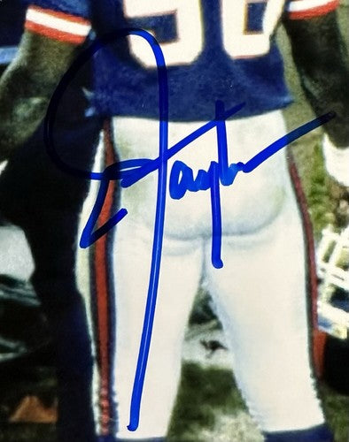 Lawrence Taylor Signed 8x10 Framed Photo Theismann Sack Giants Auto HoF Steiner