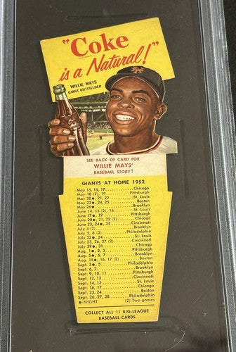 1952 Coca-Cola COKE Playing Tips Willie Mays Rookie PSA 3.5 Nicer RARE Low Pop