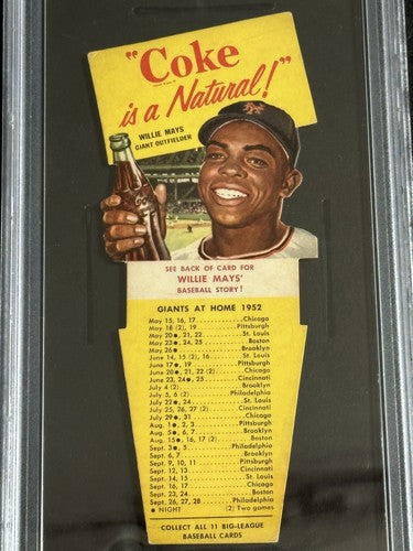 1952 Coca-Cola COKE Playing Tips Willie Mays Rookie PSA 3.5 Nicer RARE Low Pop