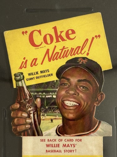 1952 Coca-Cola COKE Playing Tips Willie Mays Rookie PSA 3.5 Nicer RARE Low Pop