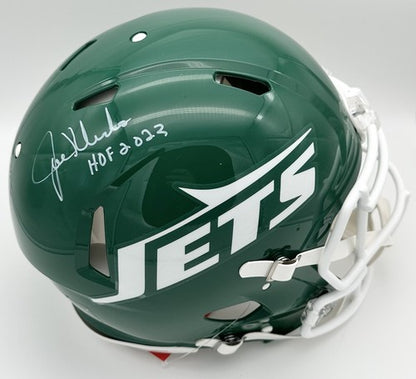 Joe Klecko Signed Jets FS Speed Pro Authentic Throwback Helmet HoF 2023 Auto JSA