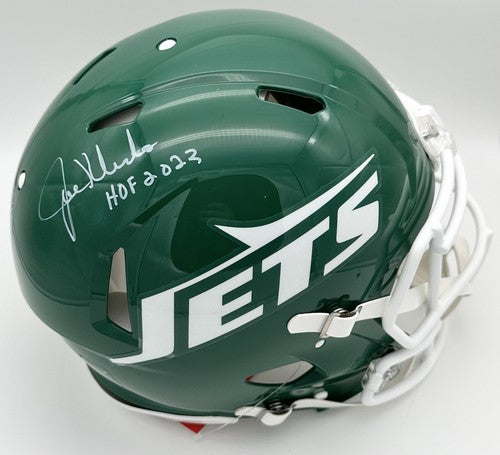 Joe Klecko Signed Jets FS Speed Pro Authentic Throwback Helmet HoF 2023 Auto JSA