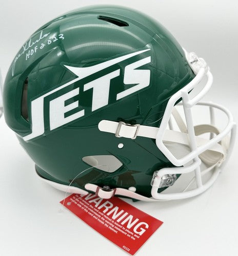 Joe Klecko Signed Jets FS Speed Pro Authentic Throwback Helmet HoF 2023 Auto JSA