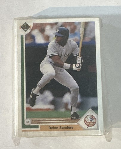 1991 Upper Deck Deion Sanders 352 Yankees Lot 50 Sealed Mint