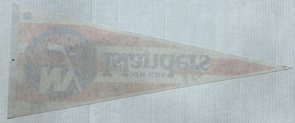 1984 NY Islanders Team Signed Pennant Mike Bossy Al Arbour Auto Frozen Pond Coa