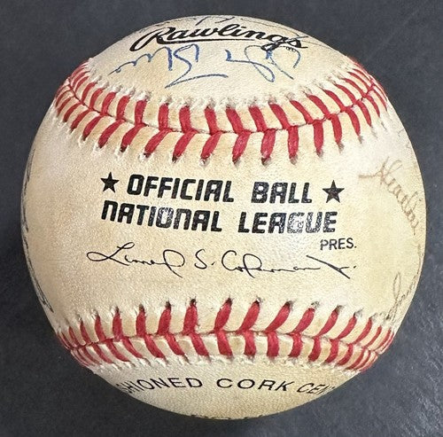 San Francisco Giants Signed Baseball Lon Simmons Tell It Goodbye Hof Auto Bonds