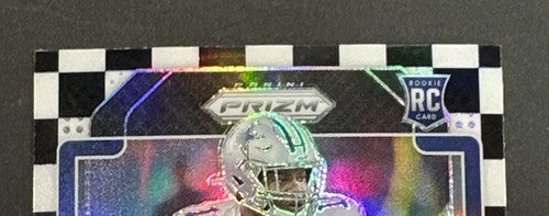 2021 Panini Prizm Micah Parsons RC Black & White Checkerboard 382 Cowboys Rookie