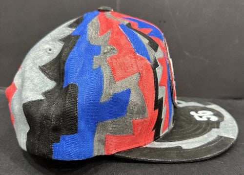 NY Giants Hand Painted Snapback Hat Artwork #56 Lawrence Taylor Signed By Artist