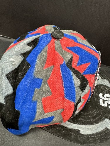 NY Giants Hand Painted Snapback Hat Artwork #56 Lawrence Taylor Signed By Artist