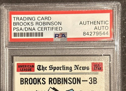 1970 Topps BROOKS ROBINSON #455 Signed Mint Hof Auto Psa Coa Orioles All Star