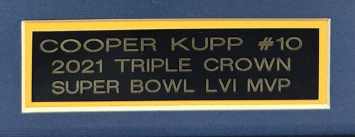 Cooper Kupp Signed 11x14 Framed Photo Rams Super Bowl MVP Auto Fanatics COA
