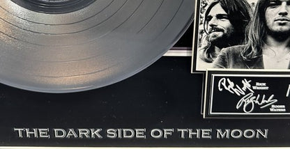 Pink Floyd Framed 3d The Dark Side of the Moon Platinum Album Facsimile Auto