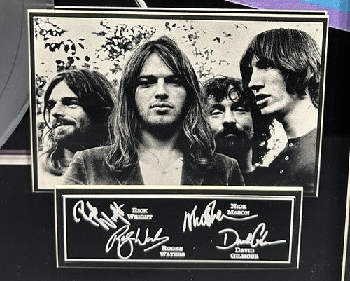 Pink Floyd Framed 3d The Dark Side of the Moon Platinum Album Facsimile Auto
