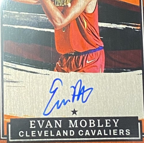 EVAN MOBLEY 2021 Panini Impeccable Stainless Stars ORANGE Rookie Mint Auto Le/25