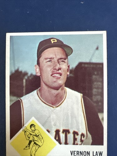 1963 Fleer Vernon Law #58 NM Dead Centered Nice Pittsburgh Pirates