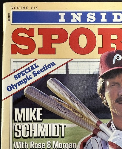 Mike Schmidt Signed 1984 Inside Sports Full Magazine Hof Autograph Phillies PSA