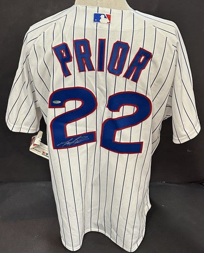 Mark Prior Signed Majestic Authentic On Field Cubs Jersey Auto Steiner COA SZ 48