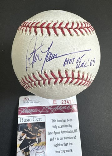 PETER GAMMONS Signed Official Major League Mlb Baseball Hof Auto 1969 Debut Jsa