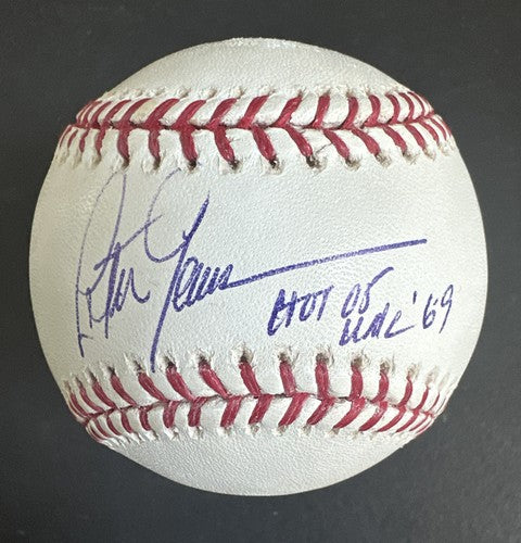 PETER GAMMONS Signed Official Major League Mlb Baseball Hof Auto 1969 Debut Jsa