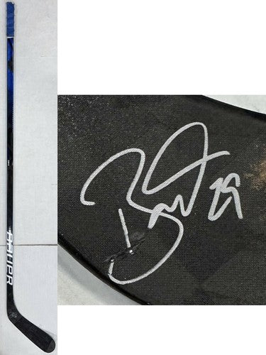Brock Nelson Signed Bauer Nexus Geo Game Used Stick Islanders Autograph Steiner