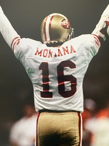 Joe Montana 49er’s Super Bowl TD Photo File 16x20 Licenced NFL Hologram HOF