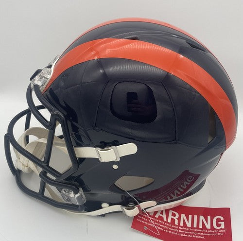 Roquan Smith Signed Speed Authentic FS Throwback Helmet Bears Autograph BAS COA