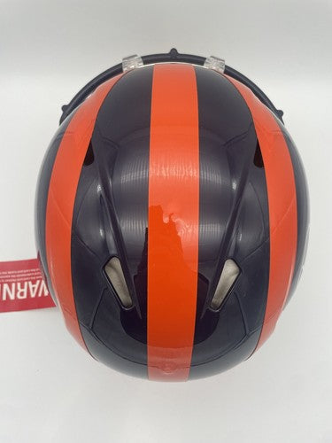 Roquan Smith Signed Speed Authentic FS Throwback Helmet Bears Autograph BAS COA