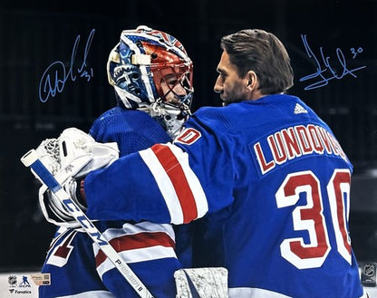 Igor Shesterkin Henrik Lundqvist Rangers Signed 16x20 Framed Photo Auto Fanatics