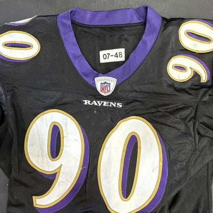 Trevor Pryce 90 signed game used Tag 2007 Ravens jersey 13 sacks Auto Proof Coa