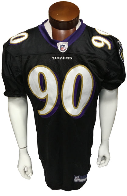 Trevor Pryce 90 signed game used Tag 2007 Ravens jersey 13 sacks Auto Proof Coa