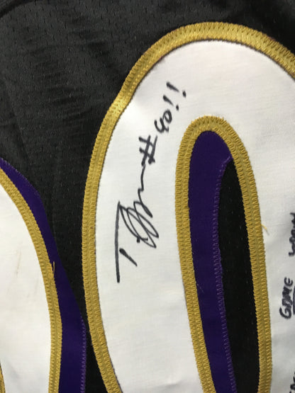 Trevor Pryce 90 signed game used Tag 2007 Ravens jersey 13 sacks Auto Proof Coa