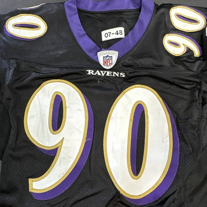 Trevor Pryce 90 signed game used Tag 2007 Ravens jersey 13 sacks Auto Proof Coa