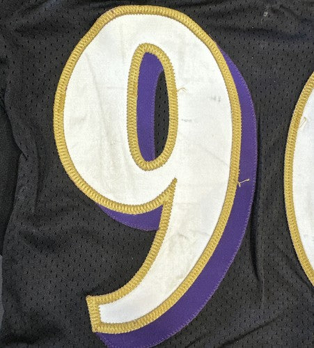 Trevor Pryce 90 signed game used Tag 2007 Ravens jersey 13 sacks Auto Proof Coa