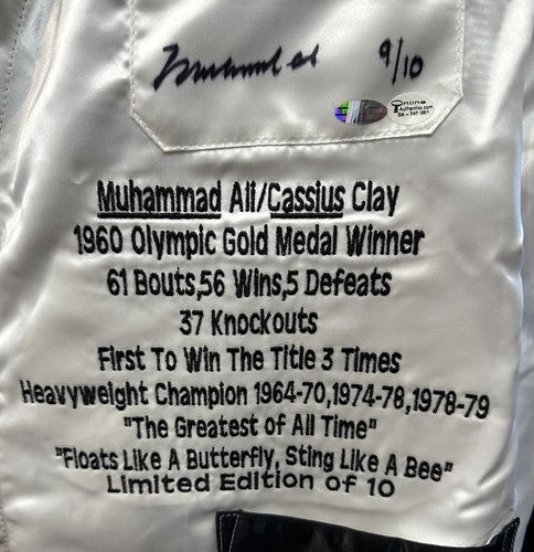 Muhammad Ali Signed Everlast Stat Boxing Robe /10 Limited Autograph Steiner COA