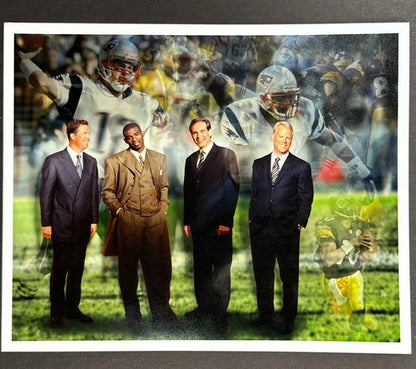 Cbs Nfl Today Football Sportscasters 8x10 Press Photo Deion Sanders Dan Marino