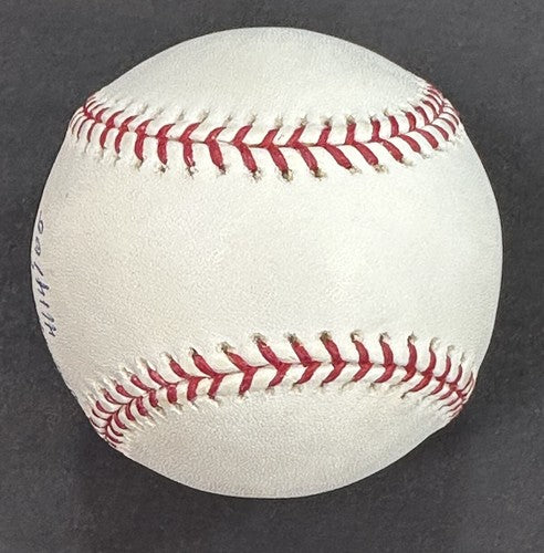 Frank Robinson signed Nationals 2005 Inaugural Logo Baseball Date Auto /50 Coa