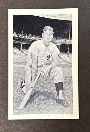 Vintage Photo Postcard 3.5" x 5.5" Yankees Tom Tresh Team Issue