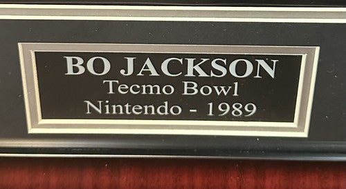 Bo Jackson Signed 1989 Tecmo Bowl Nintendo 16x20 Framed Photo Raiders Auto BAS