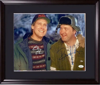 Chevy Chase Randy Quaid Signed 11x14 Framed Photo Christmas Vacation Auto JSA