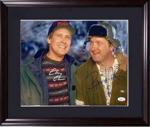 Chevy Chase Randy Quaid Signed 11x14 Framed Photo Christmas Vacation Auto JSA