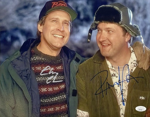 Chevy Chase Randy Quaid Signed 11x14 Framed Photo Christmas Vacation Auto JSA