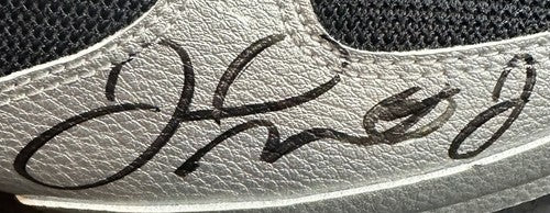 Floyd Mayweather signed Reebok boxing shoe autograph Beckett witness BAS COA