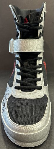 Floyd Mayweather signed Reebok boxing shoe autograph Beckett witness BAS COA