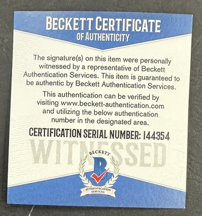 Floyd Mayweather signed Reebok boxing shoe autograph Beckett witness BAS COA