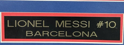 Lionel Messi FC Barcelona Signed 11x14 Finger Up Photo Framed Auto Beckett Bas