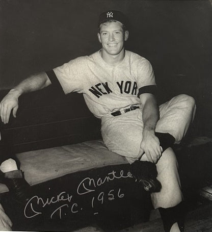 Mickey Mantle Signed Gallo Original 16x20 Framed Photo Yankees TC 1956 Auto PSA